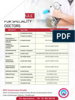 OPD-Schedule - For SMVS Hospital Gandhinagar