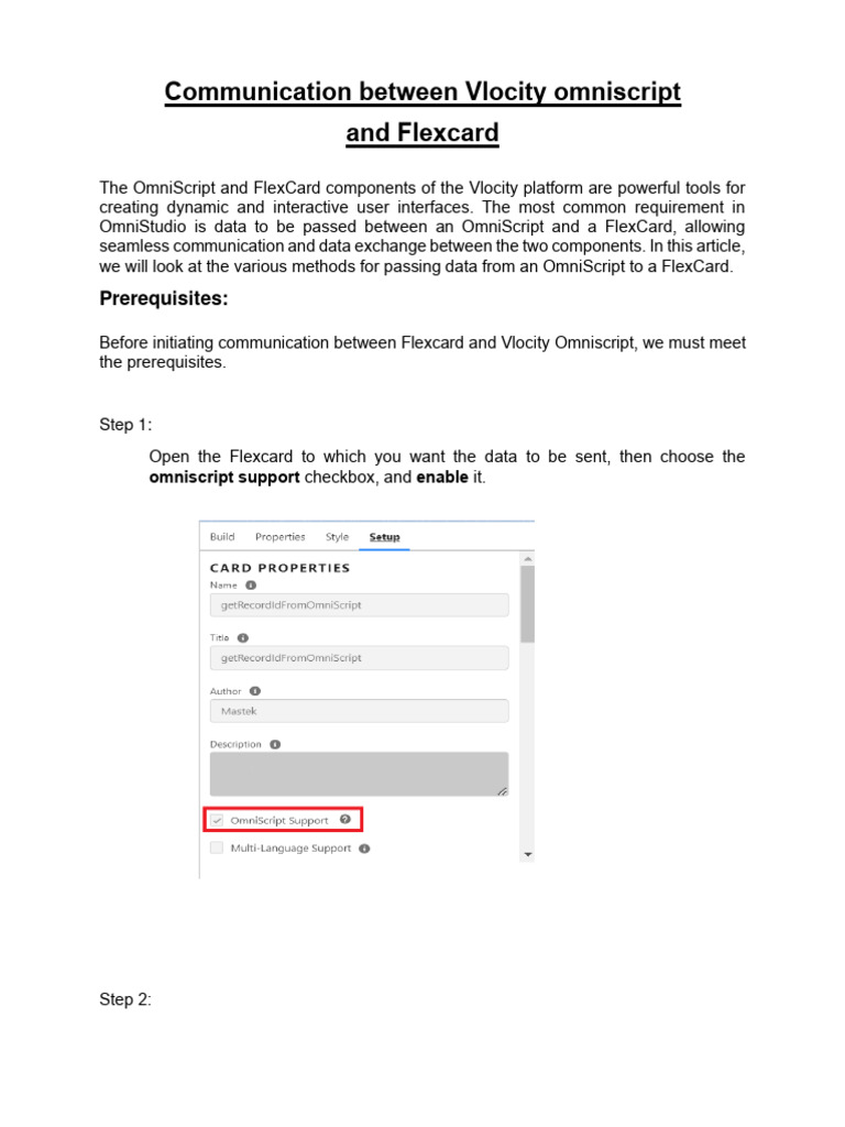 Passing Data: OmniScript to FlexCard | PDF | Business