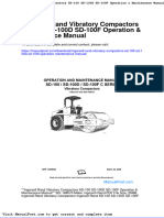 Ingersoll Rand Vibratory Compactors SD 100 SD 100d SD 100f Operation Maintenance Manual