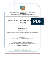 BAST - PERENCANAAN Pengaspalan JLN Ruas Pudaria - Sumber Sari