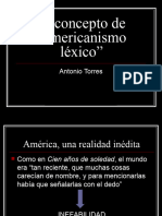 El Concepto de Americanismo