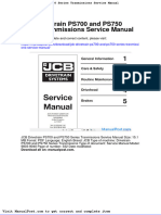 JCB Drivetrain Ps700 and Ps750 Series Tranmissions Service Manual