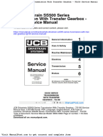 JCB Drivetrain Ss500 Series Tranmission With Transfer Gearbox Tg150 Service Manual