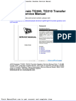 JCB Drivetrain Tg300 Tg310 Transfer Gearbox Service Manual