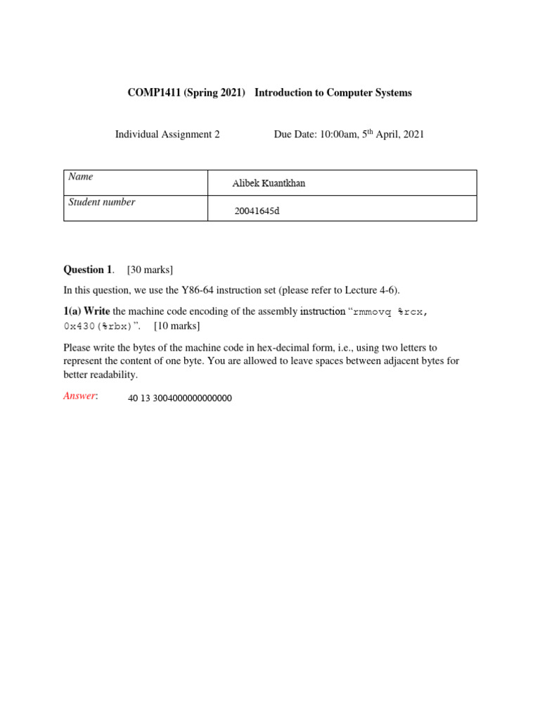 COMP1411-Assignment 2 | PDF
