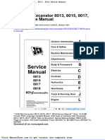 JCB Mini Excavator 8013 8015 8017 8018 Sevice Manual