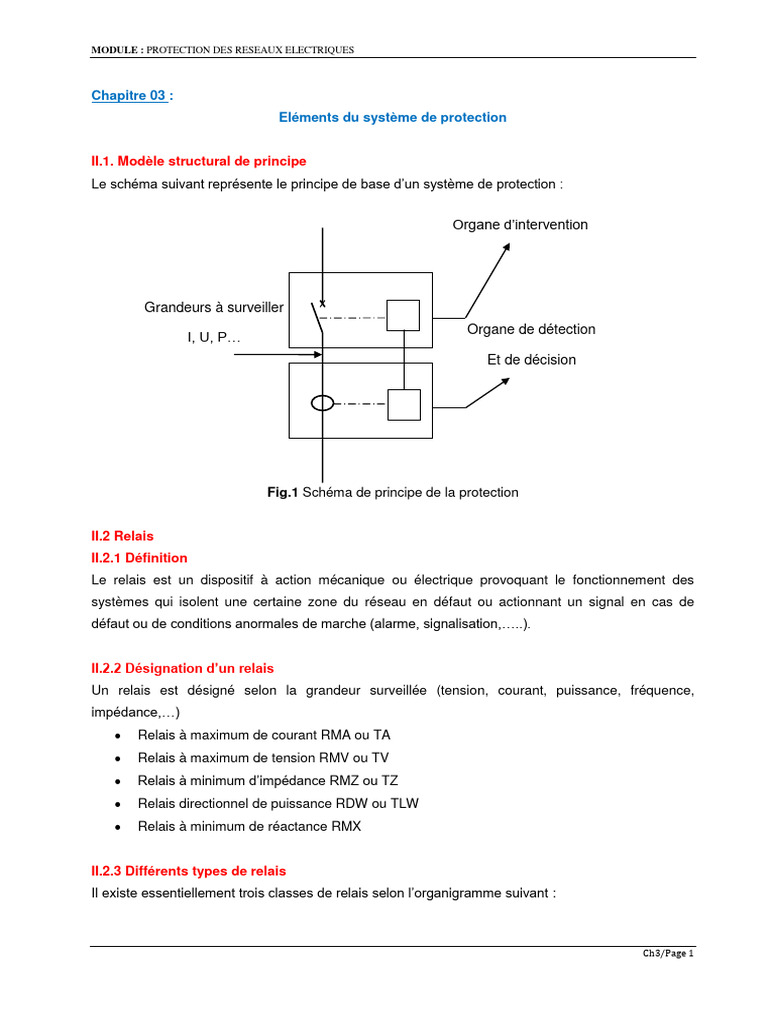Éléments du Système de Protection Électrique | PDF | Transformateur ...