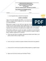 EVALUACIÓN DE CÁTEDRA DE PAZ Cuarto Periodo