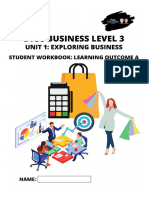 Student Workbook - Unit 1 - Exploring Business - LA A