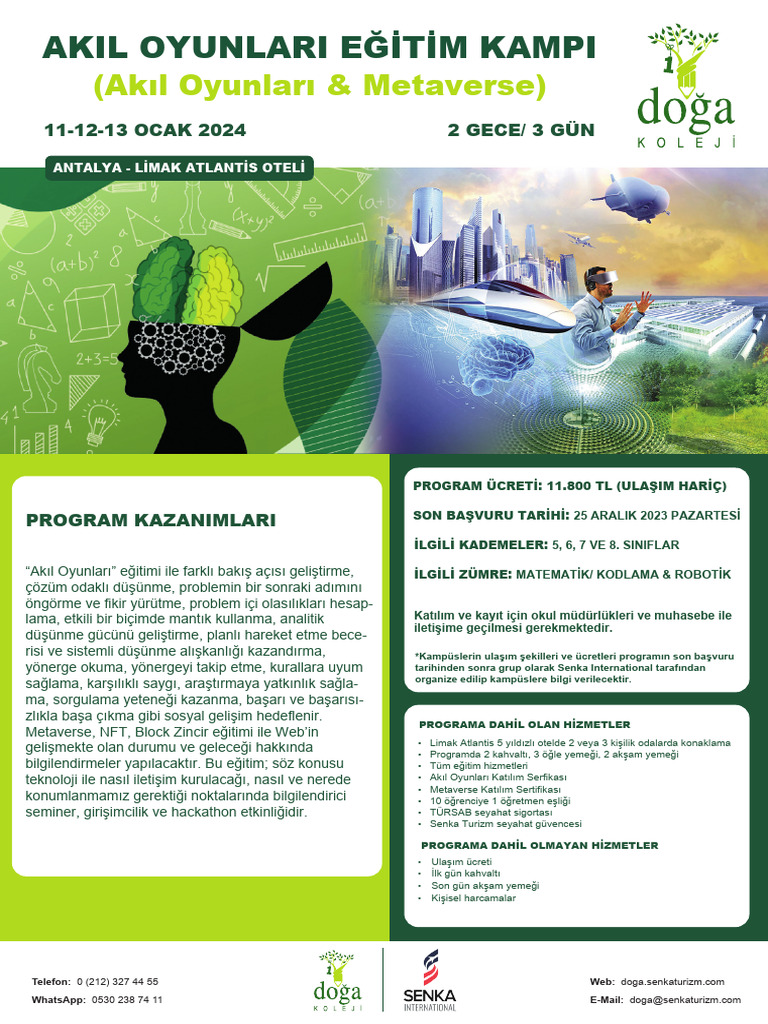 Akil Oyunlari Eği̇ti̇m Kampi | PDF