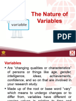 The Nature of Variables