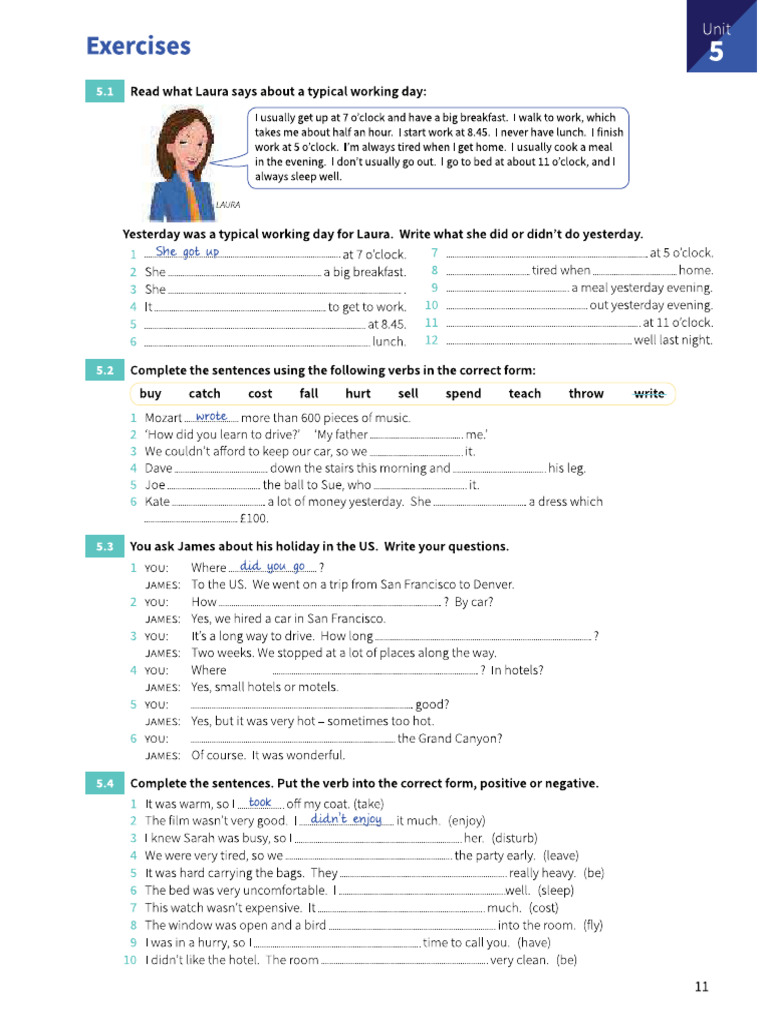 Questions Past Simple I Did Pdf