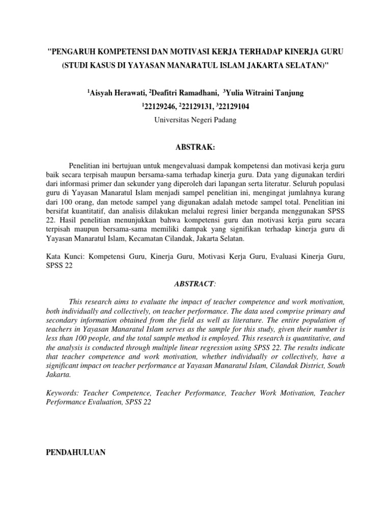 Jurnal Administrasi Dan Supervisi Pendidikan Pdf