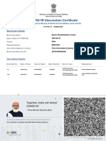 Sachin Vaccine Certificate