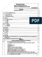 Maths Sample Paper Answers