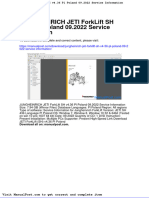 Jungheinrich Jeti Forklift SH v4 36 PL Poland 09 2022 Service Information
