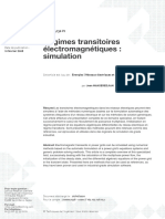 Régimes Transitoires Électromagnétiques: Simulation: Réf.: D4130 V1