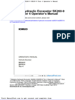 Kobelco Hydraulic Excavator Sk260 9 Sk295 9 Tier 4 Operators Manual