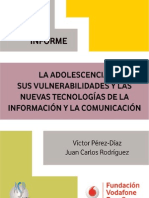 La adolescencia, sus vulnerabilidades y las nuevas tecnologías de la información y la comunicación