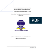 Soal Ujian UT PGSD PDGK4504 Materi Dan Pembelajaran Bahasa Indonesia SD-1
