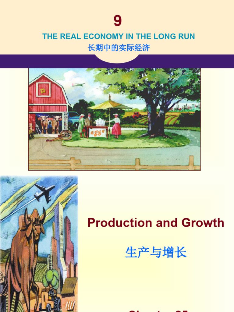 曼昆《经济学原理第三版》宏观分册原版中英文双语PPT课件Chap 25 | PDF | Economic Growth | Production  Function