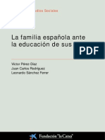 La familia española ante la educación de sus hijos