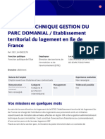 Charge Technique Gestion Du Parc Domanial Etablissement Territorial Du Logement en Ile de France Choisir Le Service Public