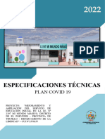 Especificaciones Tecnicas - Plan Covid 19