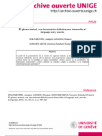 El Género Textual, Una Herramienta Didáctica para Desarrollar El Lenguaje Oral y Escrito