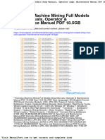 Komatsu Machine Mining Full Models Shop Manuals Operator Maintenance Manual PDF 18 5gb