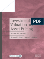 20.09.investment Valuation and Asset Pricing - Models and Methods