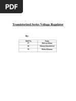 Transistorized Series Voltage Regulator