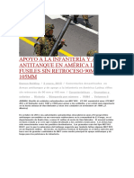 Apoyo A La Infantería y Armas Antitanque en América Latina