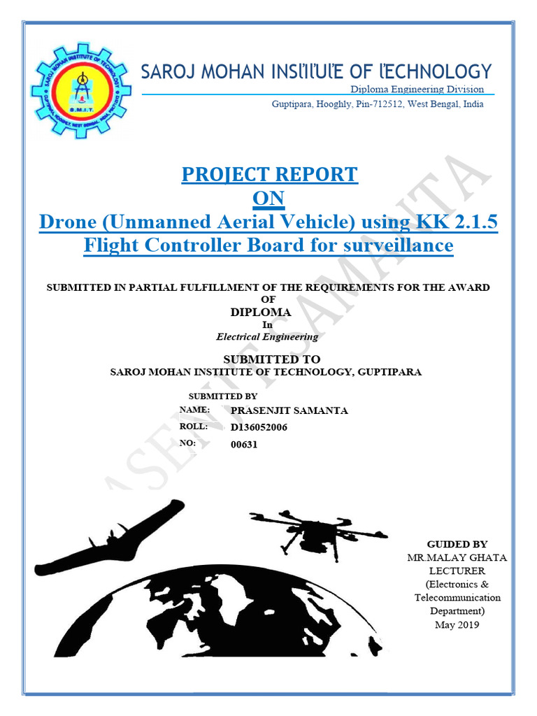 Engineering Student Drone Project Report | PDF | Rechargeable Battery ...