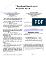 TUGAS Format Makalah METODE RISET