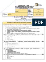 Instumento Evaluativo Tercero Bachillerato