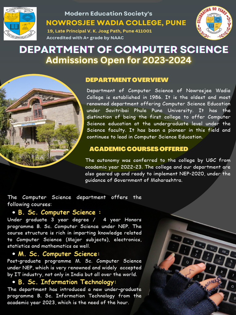 Department of Computer Science Admission Brochure | PDF | Computer ...