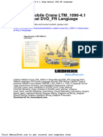 Liebherr Mobile Crane LTM 1090-4-1 Shop Manual DVD FR Language