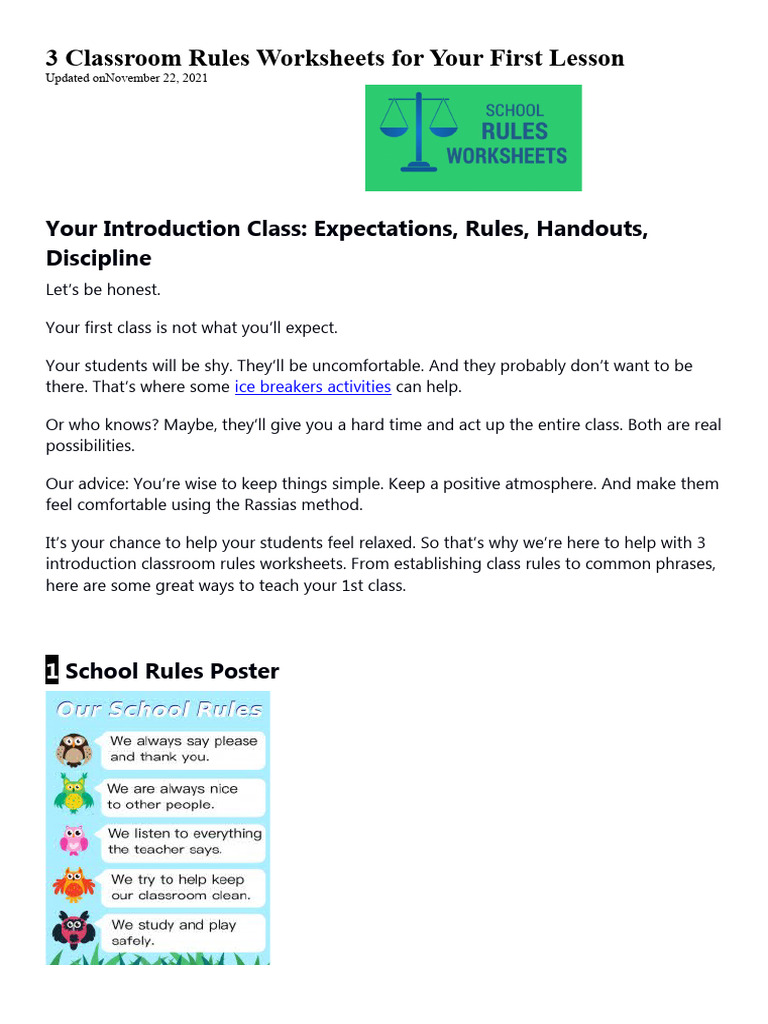 5 ESL Icebreakers For Your English Class PDF English As A Second Or