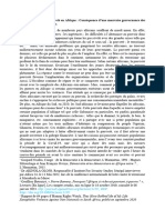 La croissance de la pauvreté en Afrique