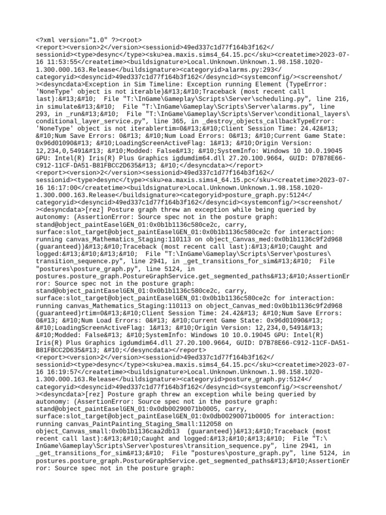 Sims 4 Desync Error Reports Summary | PDF | Graphics Processing Unit ...