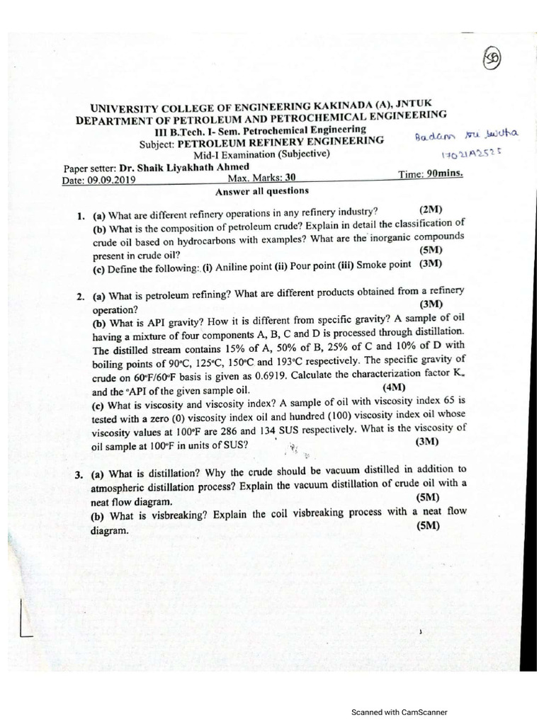 3-1 Sem Questionpapers | PDF