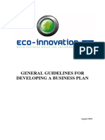 Business Plan Guidelines