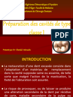 Préparation Des Cavités de Type Classe I PDF