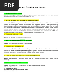 USA Visa Interview Questions and Answer