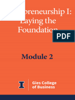 Entrepreneurship I Laying The Foundation Module 2