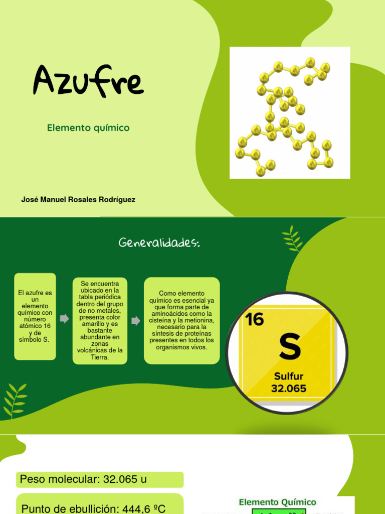 Azufre Exposicion | PDF