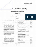 Deutscher Bundestag: Stenographischer Bericht 21. Sitzung