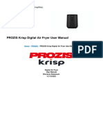 Krisp Digital Air Fryer Manual