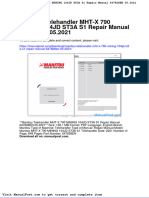 Manitou Telehandler MHT X 790 Mining 104jd St3a s1 Repair Manual 647828en 05 2021
